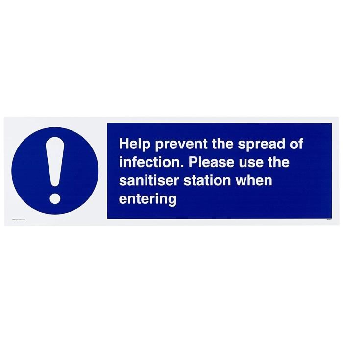 Viking Signs Aide à prévenir la propagation de l`infection. Veuillez utiliser la station désinfectante lorsque vous