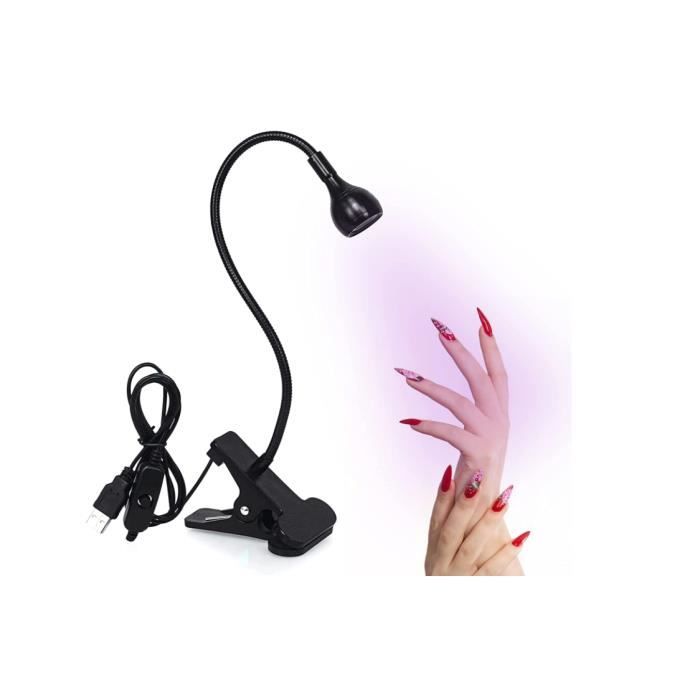 Lampe de Polymérisation - Americaine - 3W - LED Violette - Tête Ajustable - Design Contemporain
