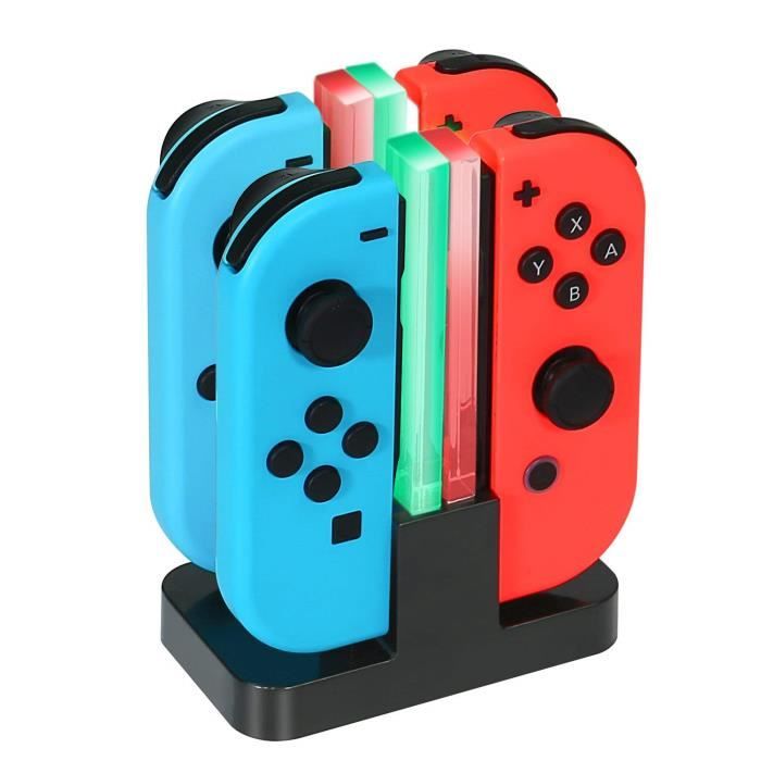 4 en 1 Chargeur Nintendo Switch Manettes Joy Con Charging Dock avec Indicateur LED - vue 4