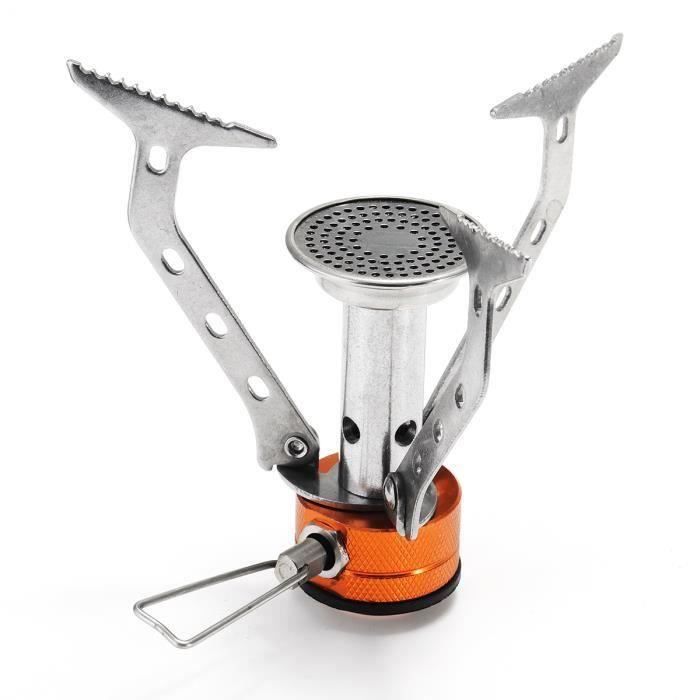 Poêle Portable BRS-8 Pliant Réchaud De Camping Multi-combustible BRS-8 - Portable, Pliable, Fonctionne Au Kérosène Ou Gaz, Pour Randonnée Et Survie Poêle Multi-combustible