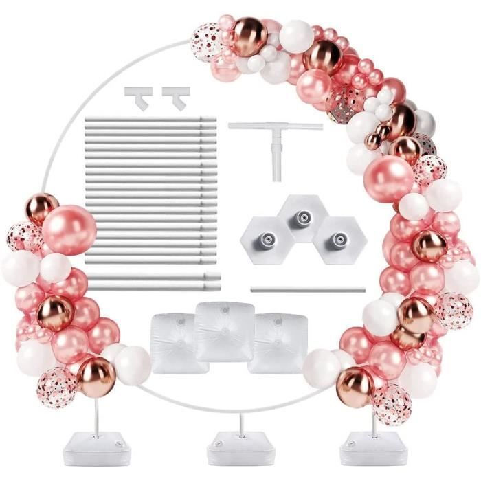 Support D'Arche De Ballons Avec 100 Ballons - Réglable - Kit D'Arche De