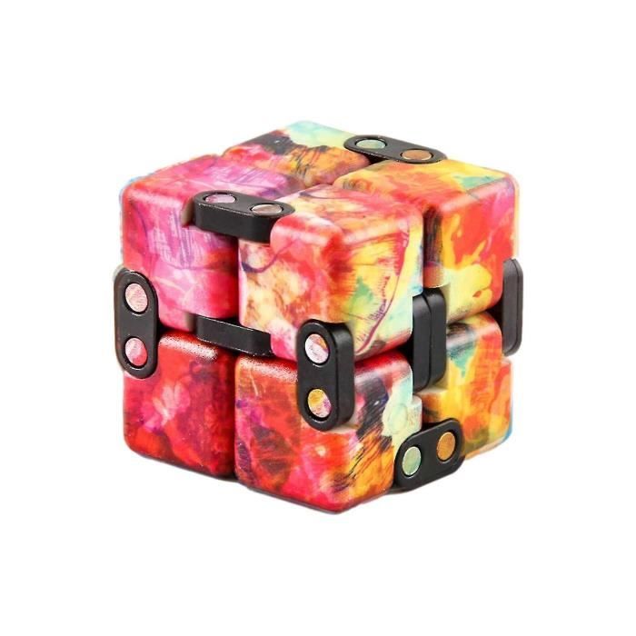 Hand spinner,Creative Infinite Cube Magic Cube Bureau Flip Cubic Puzzle ...