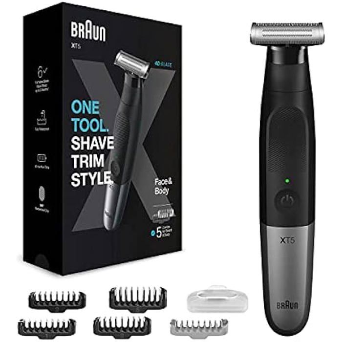 Tondeuse Multi-usages - BRAUN - SERIEX-XT500 - Rechargeable - Sans fil - Kit complet