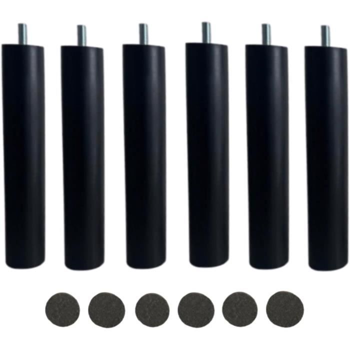 Lot De 4 Pieds Pour Sommier à Lattes - Dimensions 300 X 30 X 30 Mm - Sans Roulettes, Matériau Résistant