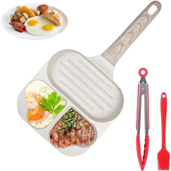 Poêle Rectangulaire Japonaise Pour Petit-déjeuner - Antiadhésive Céramique - 18x13 Cm - Pour Tamagoyaki, Crêpes, œufs Roulés