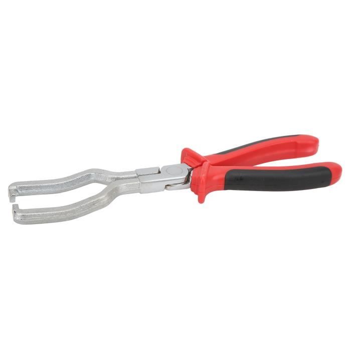 Pince Pour Tuyau à Essence Auto - Longueur 230 Mm, Manche Noir/rouge, Pour Déconnecter Et Remplacer Les Raccords De Filtre