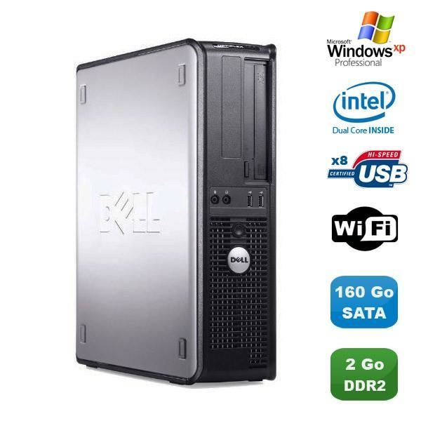 Vente Ordinateur de bureau PC DELL Optiplex 760 DT Intel Dual Core E5200 2,5Ghz 2Go DDR2 160Go WIFI XP Pro pas cher Vente Ordinateur de bureau PC DELL Optiplex 760 DT Intel Dual Core E5200 2,5Ghz 2Go DDR2 160Go WIFI XP Pro pas cher