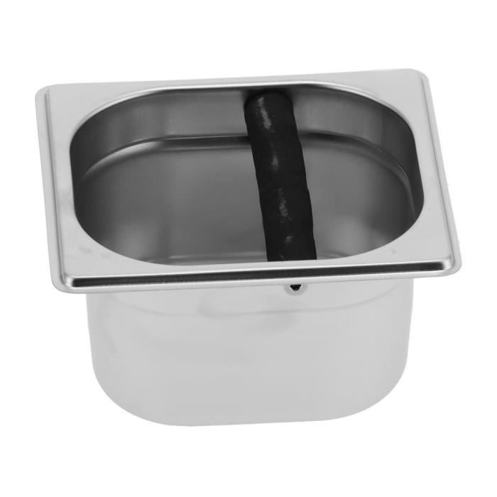 Boite A Marc De Cafe, 700ml En Acier Inoxydable Avec Knock