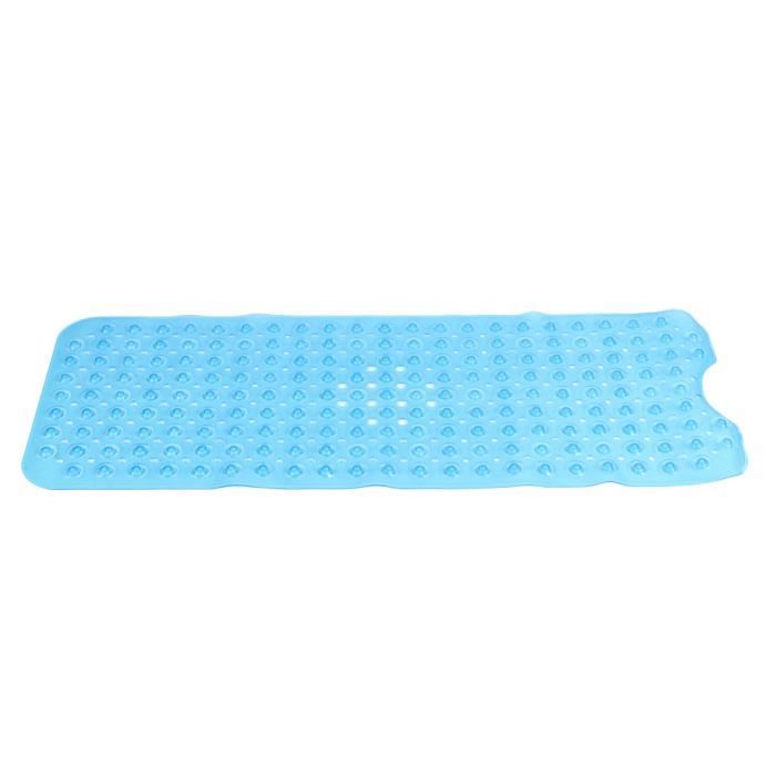 Coussin De Bain Matelas Baignoire 113x40 Cm Bleu - Tapis Antidérapant Ergonomique