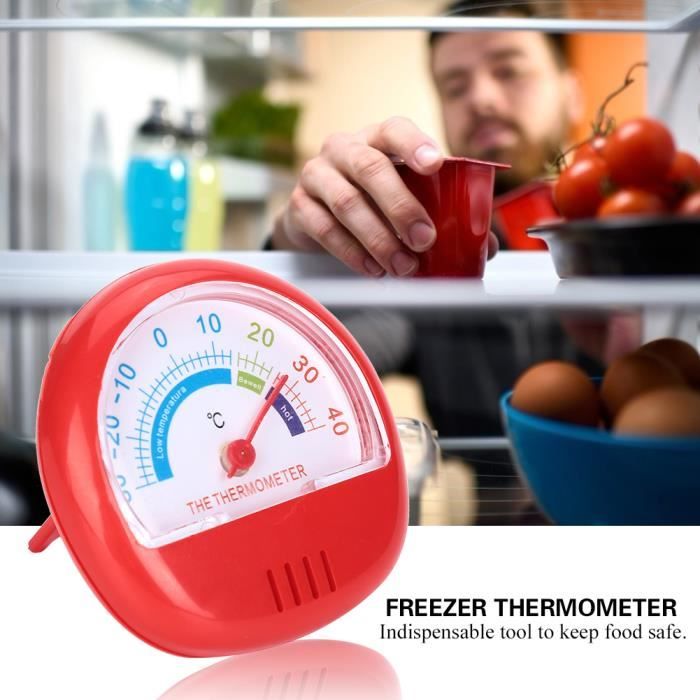TAM® Thermomètre Réfrigérateur Congélateur Grand Cadran (rouge Mécanique)  85816 - Cdiscount Maison