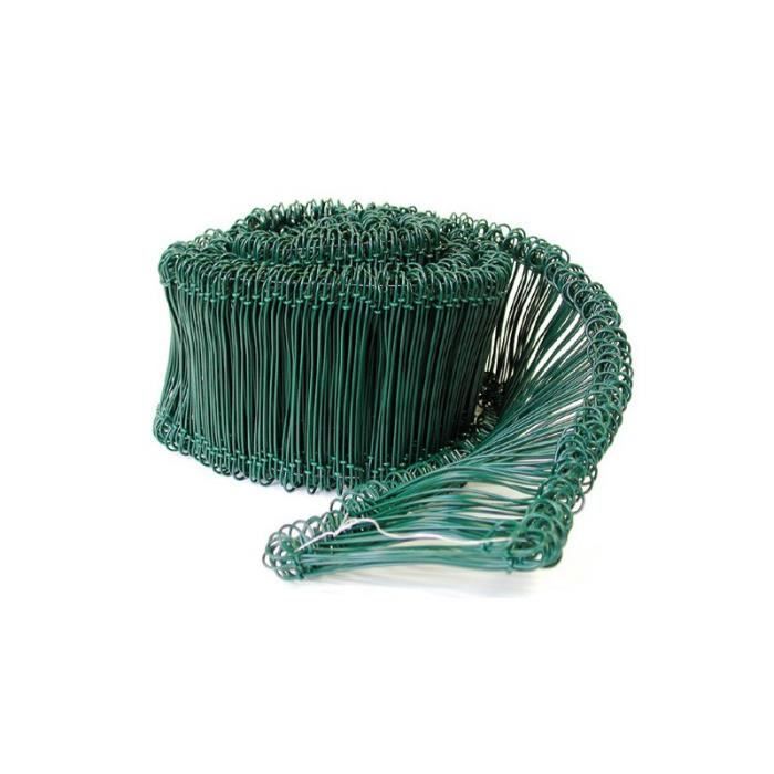 Liens à Boucles Galva 1 X 120 Mm - 1000 Attaches De Fil à Doubles Boucles