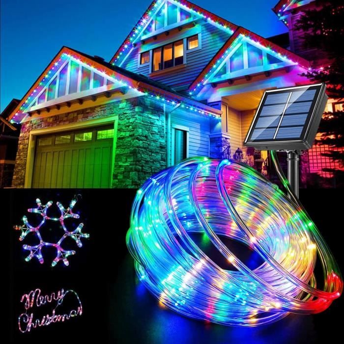 Guirlande lumineuse extérieur Tube LED 8 fonctions 40 m Multicolore Guirlande lumineuse extérieur Tube LED 8 fonctions 40 m Multicolore