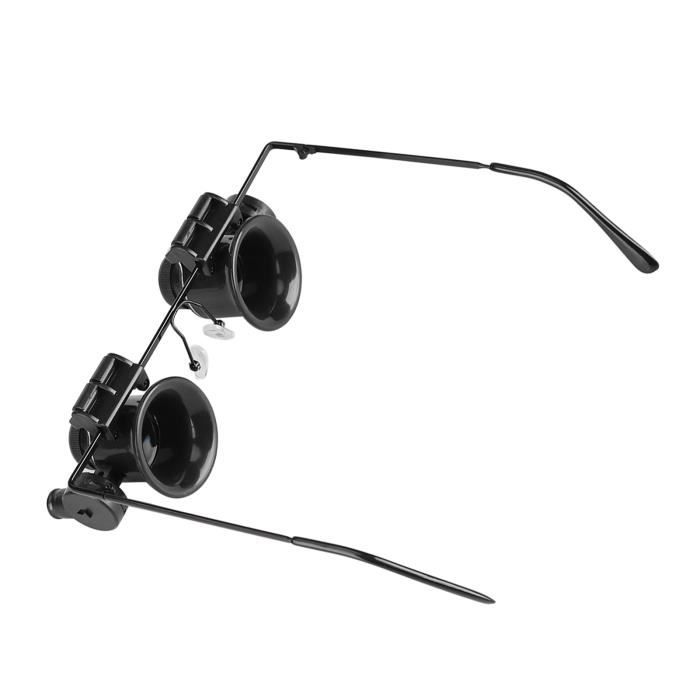 Loupe avec 2 Lumières LED, 20X Loupe Grossissante de