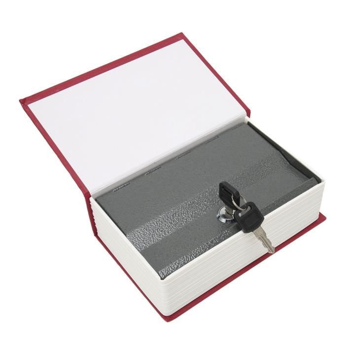 Coffre-Fort Livre Camouflage Acier - Cache Argent & Bijoux - Guide Voyage 130x195x45 Mm