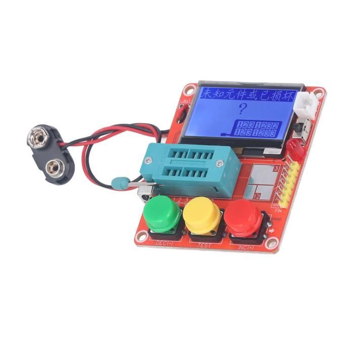 Testeur De Composants électroniques MK-168 - Transistor, Diode, Résistance, Capacité, ESR, LCR, Détection Automatique