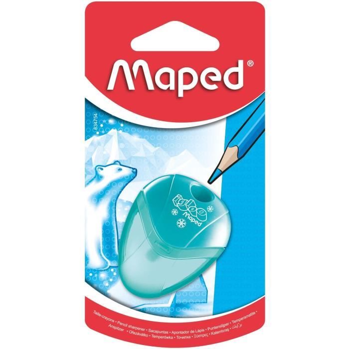 MAPED - Taille-crayons I-GLOO, 1 usage, coloris VERT en display - E-COMMERCE
