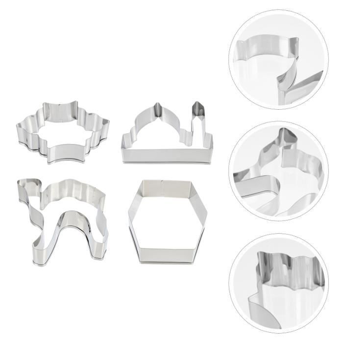 Moule à Chocolat,6--Diy Fondant Biscuit Emporte-pièce Gaufreur Moule