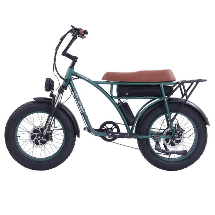 Vélo Électrique GOGOBEST GF750 Plus 1000W * 2 Moteur 45-50 km/h Vitesse Maximale 48V 17.5Ah Batterie Freins Hydrauliques Avant et