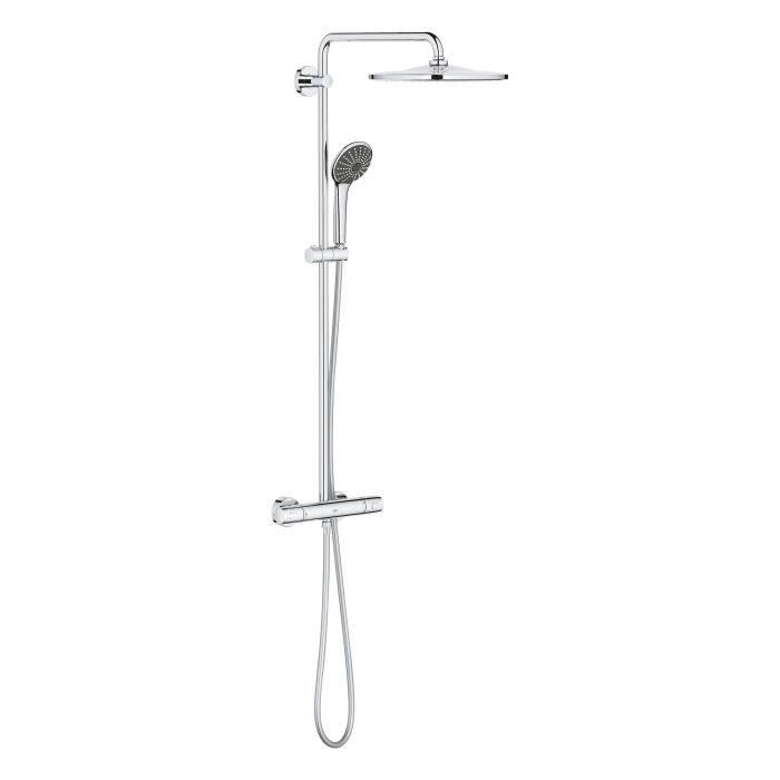 Colonne de douche thermostatique GROHE Vitalio Joy System 310 Chromé Rond