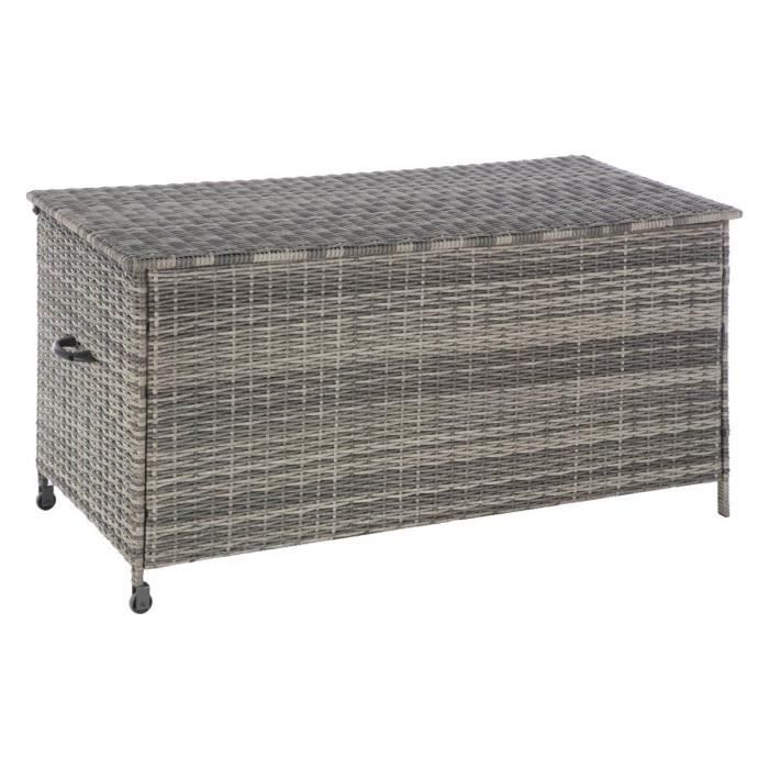 coffre de rangement bayana terre d ombre cdiscount jardin