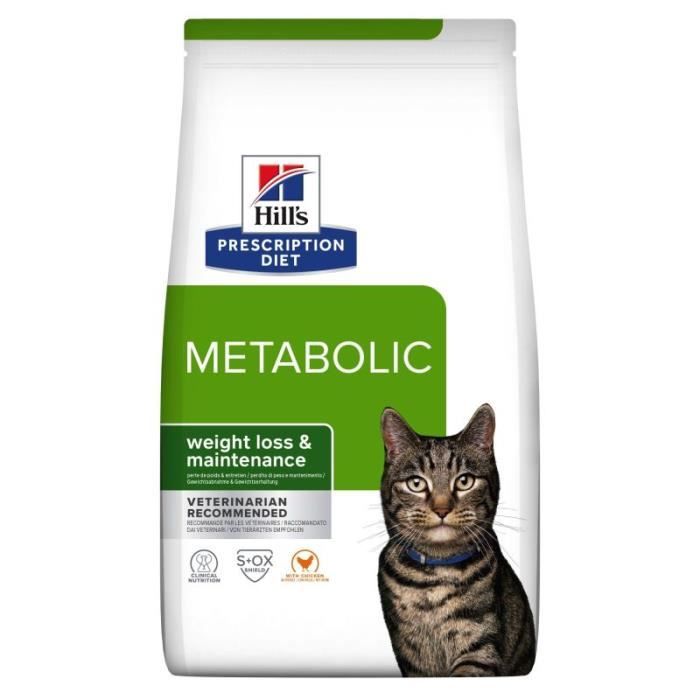 Meilleurs prix pour Croquettes - HILL'S - ADULT PRESCRIPTION DIETS METABOLIC - 3 kg - Perte de poids - Chat adulte