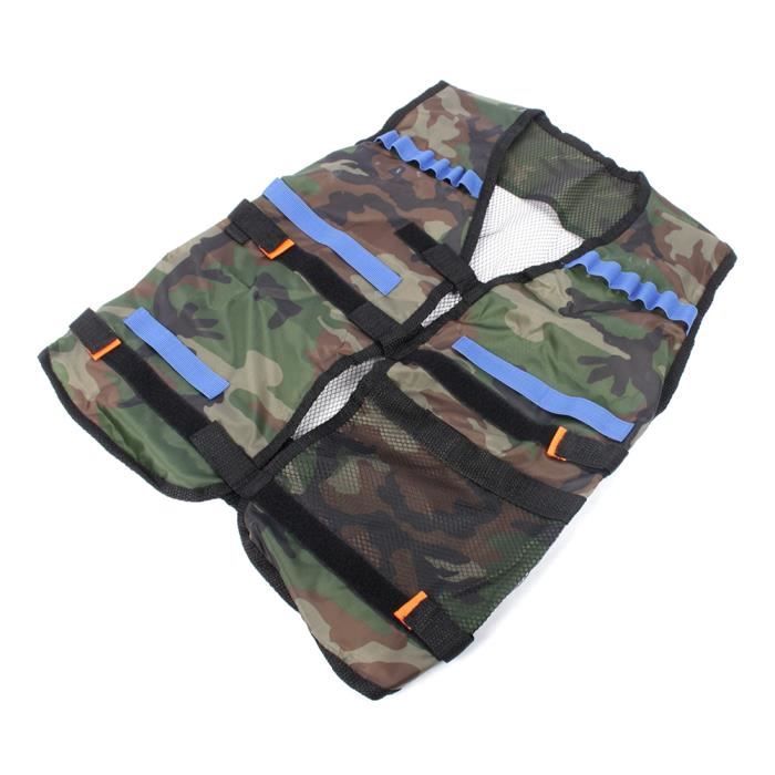XL - Noir - Gilet de Sauvetage Multi Poches Réglable et Imperméable