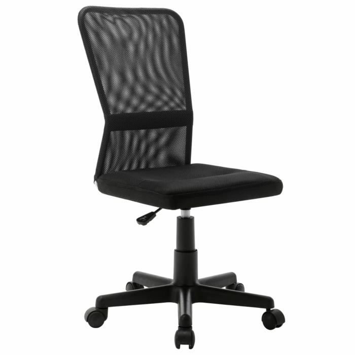 Chaise de bureau Noir 44x52x100 cm Tissu en maille Chaise de bureau Noir 44x52x100 cm Tissu en maille