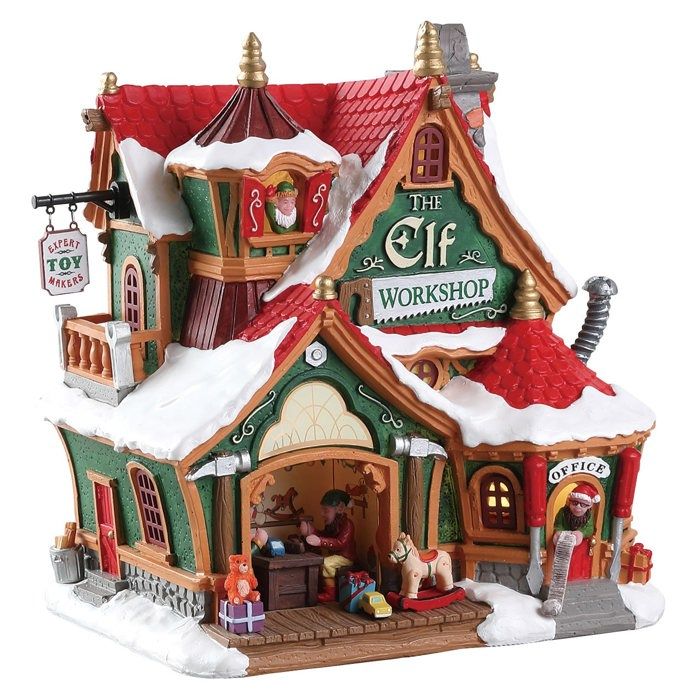 Objet decoratif LEMAX L Atelier des Elfes Noel A poser Cdiscount Maison