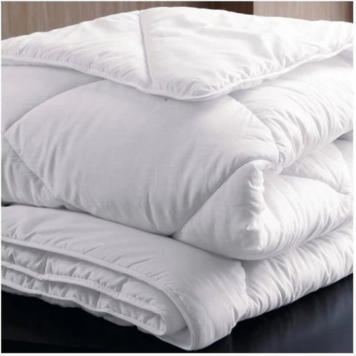 Couette Légère Abeil Douceur Infinie - Microfibre Peau De Pêche - Lavable Machine - 240x260 Cm - Oeko-Tex