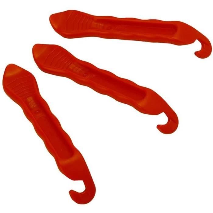 Kit Démonte-Pneus Vélo - 3 Outils En Plastique Durable - Pour Réparation à Domicile, Voyage, Atelier