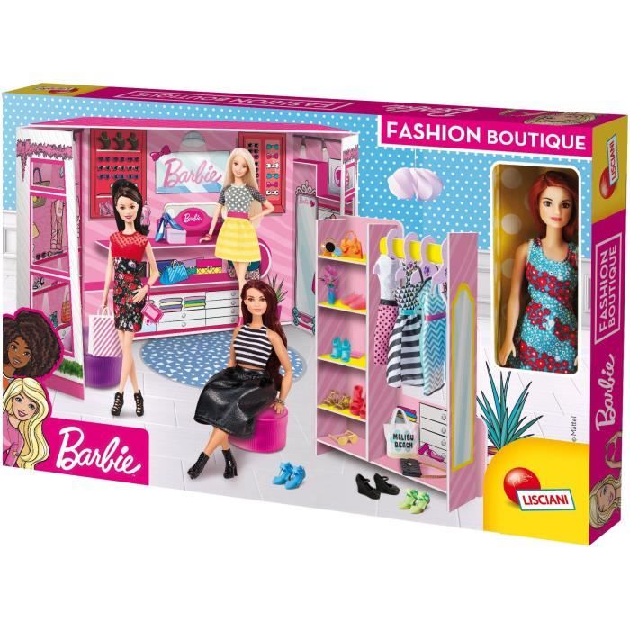 Boutique de mode éco responsable Barbie - Fashion boutique Barbie - en carton rigide avec poupéé Bar
