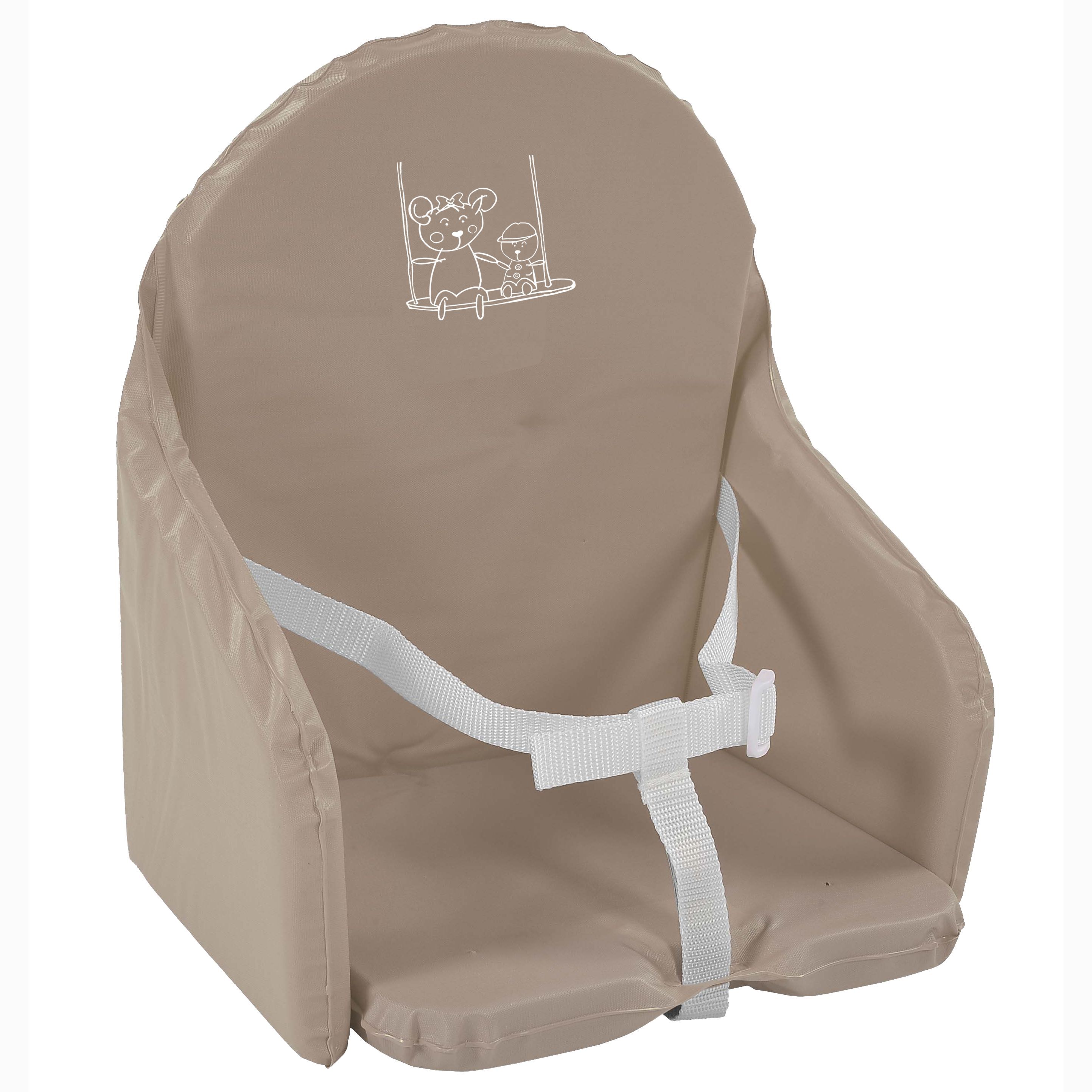 Looping Coussin Chaise Haute Sangles Taupe Cdiscount Puericulture Eveil Bebe