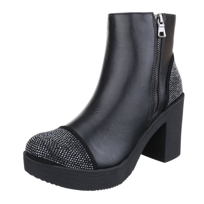 bottine femme avec strass