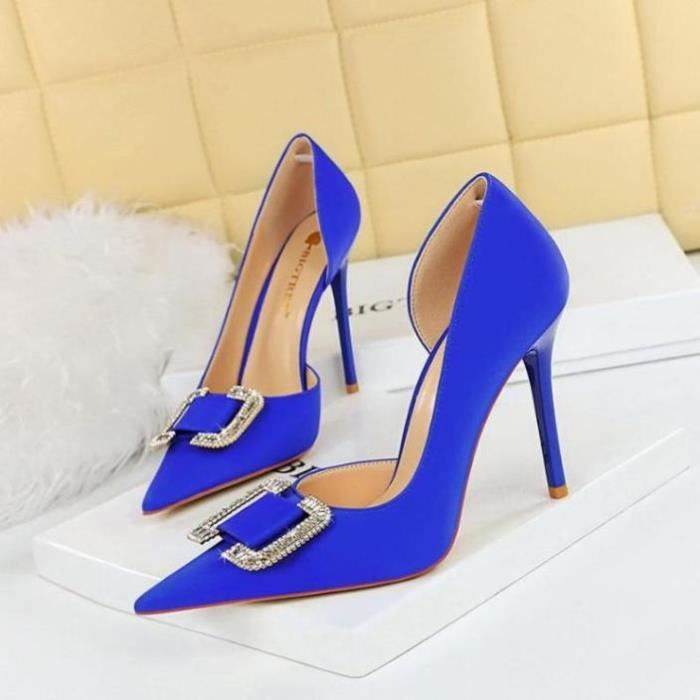 Escarpin cheap ouvert bleu