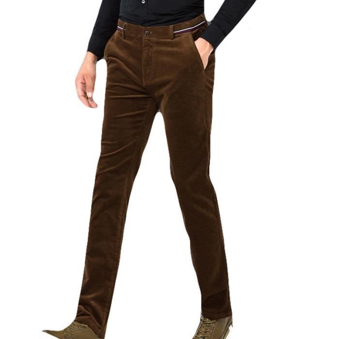 Pantalon homme en velours c tel de Marque luxe vintage casual