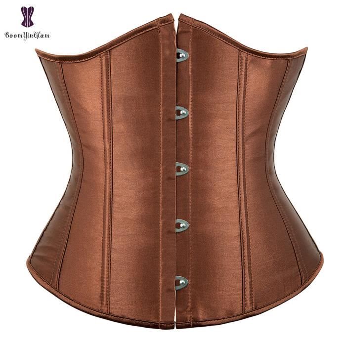 Aonve-Corset sous le buste désossé en acier pour femme,entraîneur de