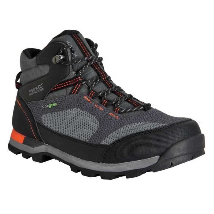 Bottes de marche homme - Regatta - Blackthorn Evo - Imperméables - Respirantes - Gris/orange rouille Bottes de marche homme - Regatta - Blackthorn Evo - Imperméables - Respirantes - Gris/orange rouille
