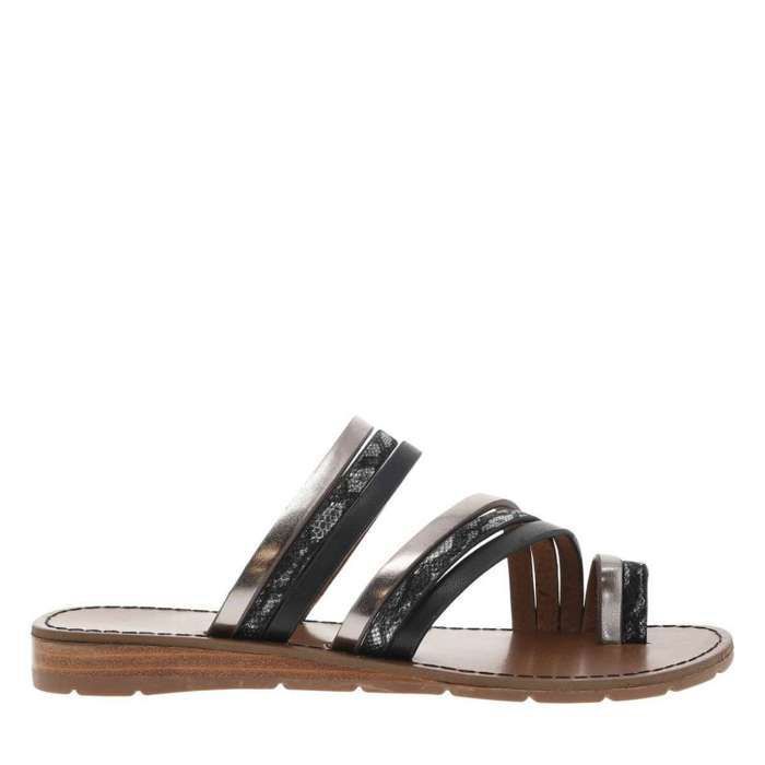 A Compense Mules SEMA talon compensé bas Noires - Cdiscount Chaussures