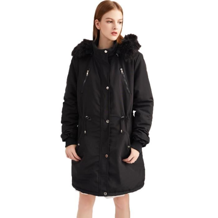 Parka femme hiver imperméable avec capuche best sale