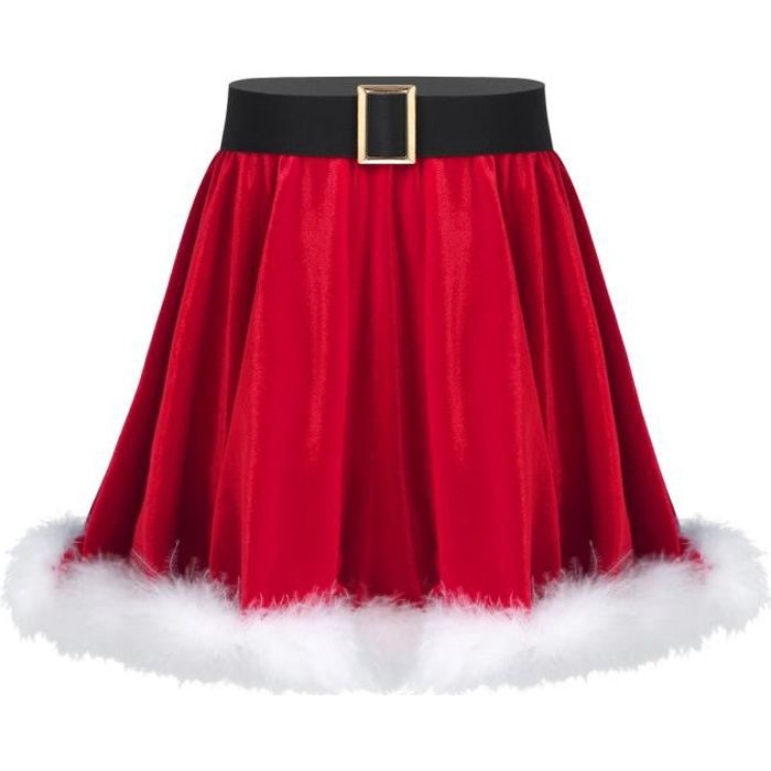 Enfant Fille Jupe Noel Costume Cosplay Santa Deguisement Mere Noel en Velours Tutu Jupe Danse Ballet Cadeaux Anniversaire 4 14 Ans Cdiscount Sport
