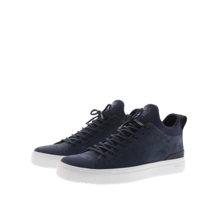 Blackstone Baskets mi-hautes Blackstone - bleu - Homme - Cuir - Lacets