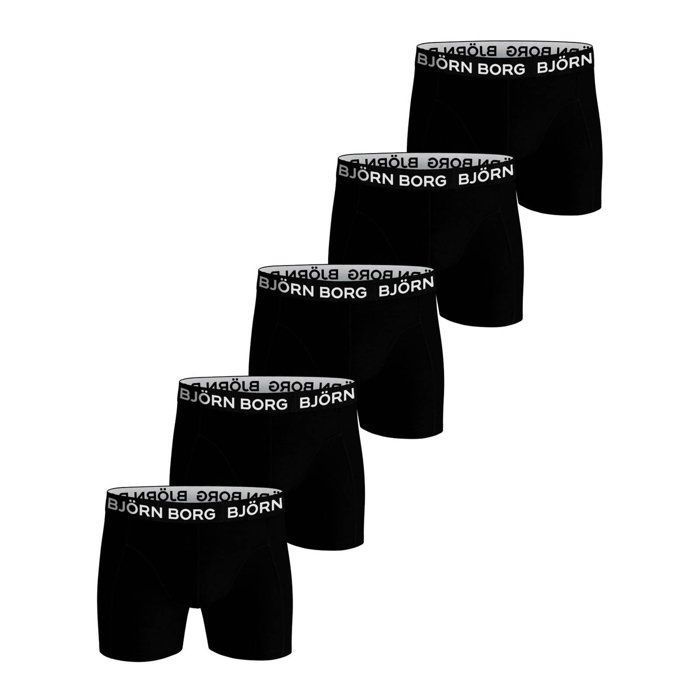 BJ RN BORG Cale on Homme uni Paquet de 5 Noir Cdiscount Pr t