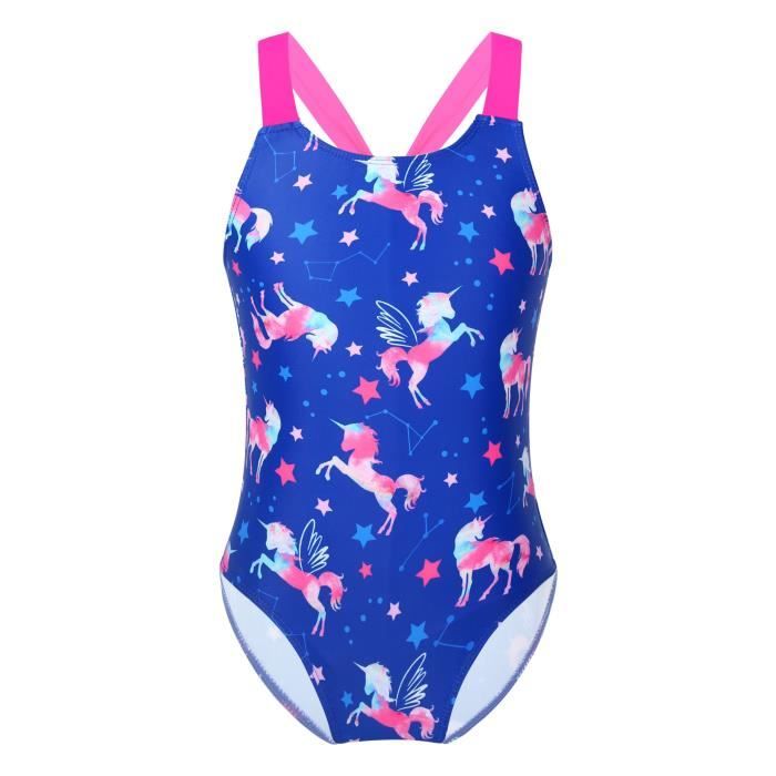 Maillot De Bain Sirène Fille Nivofu - Tissu Souple, Séchage Rapide, Bretelles Réglables - 3-12 Ans
