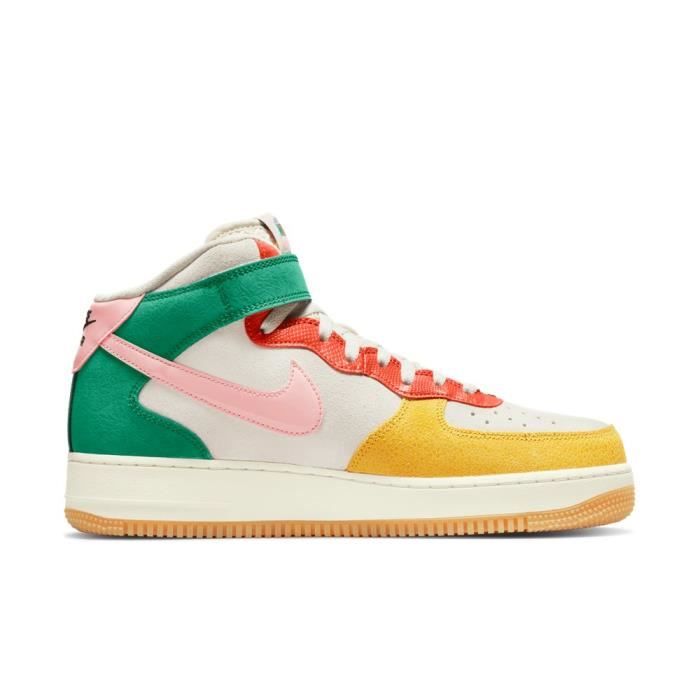Baskets NIKE Air Force 1 Mid Blanc Homme Adulte Blanc