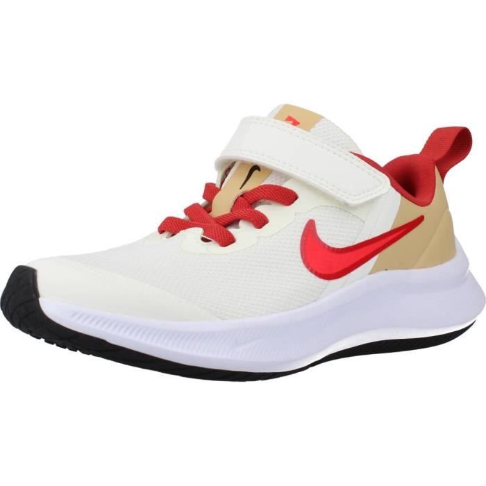 Basket Nike 111263 Blanc NIKE Garcon Textile Lacets Blanc Cdiscount Chaussures