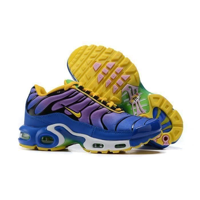 Baskets TN Plus Femme AUTREMENT Chaussures Entrainement de Sport Violet Bleu Bleu Cdiscount Chaussures