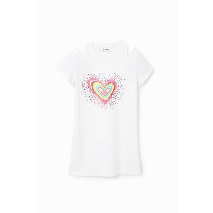 Tunique Desigual Pour Fille - Taille 9/10 Ans - Noir Avec Motifs Géométriques - Occasion Très Bon état