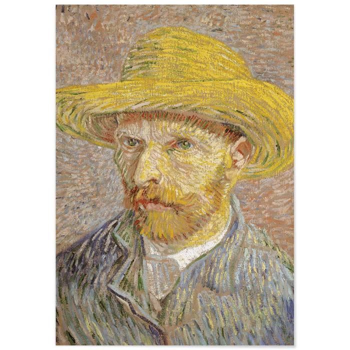 Poster Panorama Van Gogh Autoportrait 50x70 cm - Imprimée sur Poster - Decoration Murale