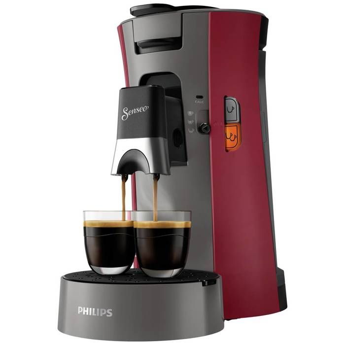Philips Home SENSEO Select CSA230/90 Machine à café à dosettes rouge - Philips