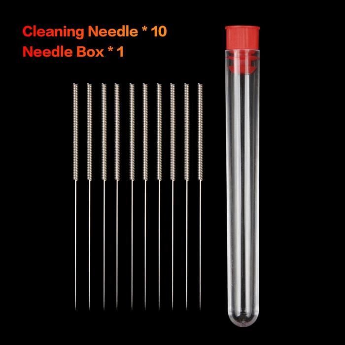 Kit D'aiguilles De Nettoyage En Acier Inox Pour Imprimante 3D - Diamètre 0.2 Mm - Fabriqué Au Japon